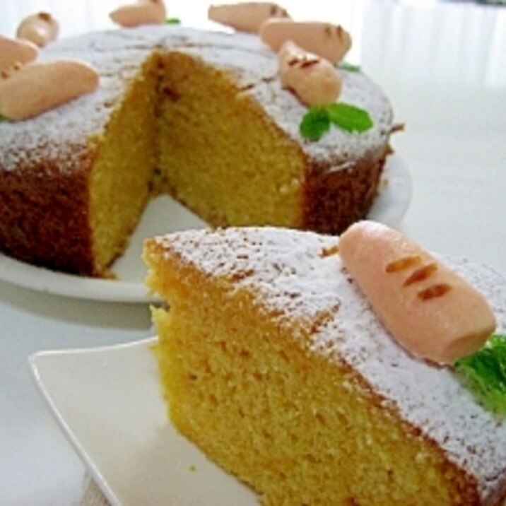 ホットケーキmxで簡単に 可愛い にんじんケーキ レシピ 作り方 By くれぱす ぬりえ 楽天レシピ